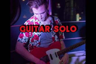 record a melodic guitar solo with feel for your song