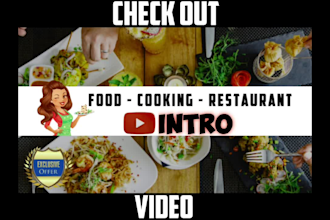 create breath taking intro for food videos