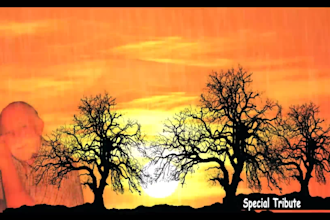 create funeral or tribute slideshow video