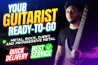 record a professional guitar solo and rhythm for your song