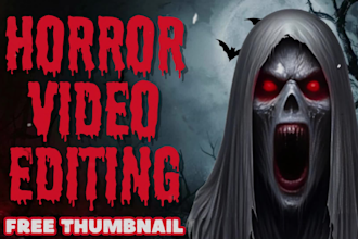do horror video editing for scary youtube stories