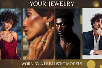 use ai image editing to create jewelry models mockups