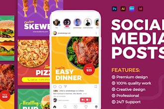 create social media posts and banners