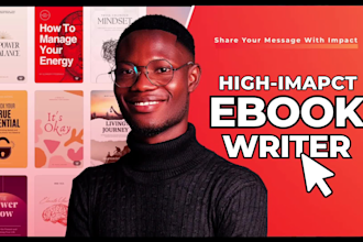 ghostwrite impactful nonfiction, memoir, biography book as your ebook writer