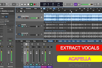 extract, isolate, remove vocals from any song, make acapella and instrumental