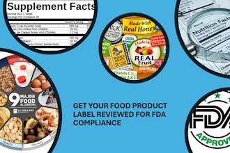 be  your fda food labelling compliance consultant