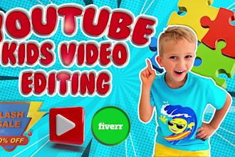 do professional kids video editing within 24 hours