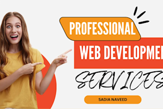 create full stack website as front end html css responsive web developer
