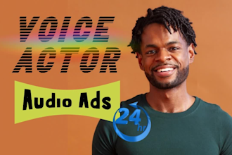 record audio ad voiceover for you as a professional male voice actor