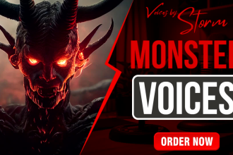 record evil creature monster, video game, dark cartoon character voice acting