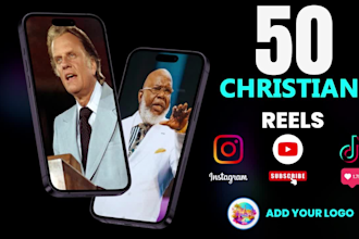 create christian, church motivational shorts for tiktok and youtube