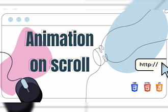 interactive scrolling animations for website or app