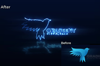 do animated logo intro video for youtube and brands