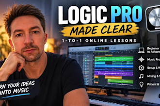 teach logic pro and help set up your mac home studio