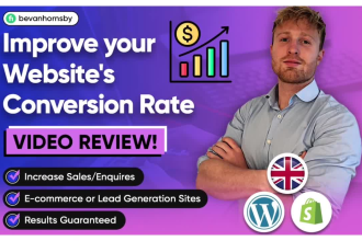 do a conversion rate optimisation review to improve your websites conversions