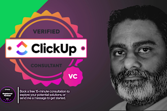 manage, optimize, and support clickup as expert clickup consultant