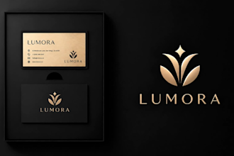 do professional luxury business logo design