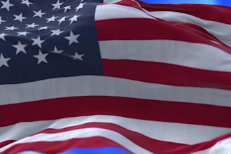 make a flag animation with your logo or text in 24 hours