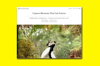 design gallery portfolio website for photographer and artist