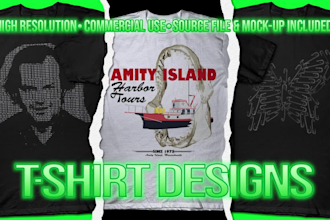 create halloween or horror designs for t shirts
