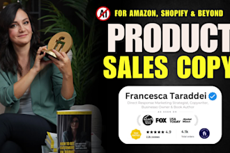 do copywriting for amazon listing and product description