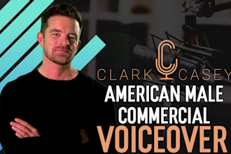 record conversational american male voiceover for commercials
