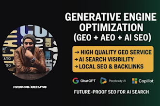 do generative engine optimization, or GEO, aeo, ai SEO for your website