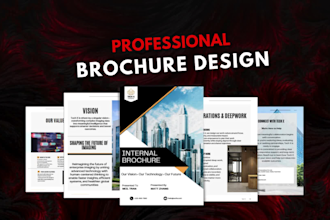 design a professional brochure and company profile