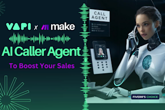 make an ai voice caller using vapi ai and retell with make or n8n