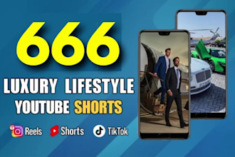create 666 youtube luxury lifestyle motivational short reels
