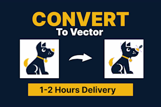 vectorize your logo, redraw or convert image to vector