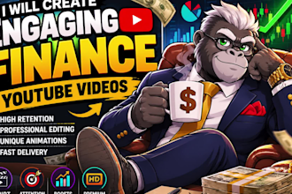 create engaging youtube finance, finance video for passive income
