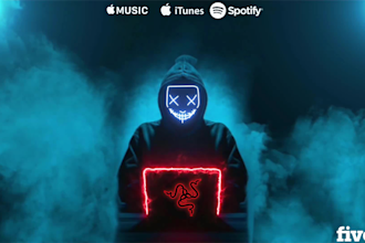 create unique audio spectrum or music visualizer
