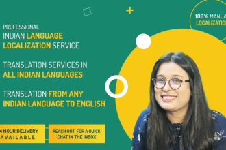 do app localization, web localization in indian languages