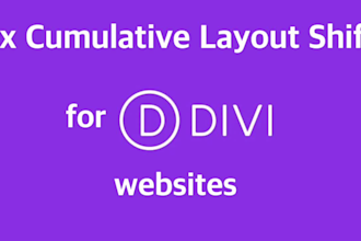 fix cls cumulative layout shift on your divi website