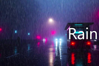 create rainy night videos with city lights and rain sounds