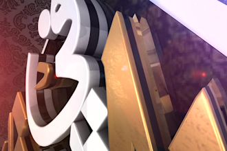 make an arabic calligraphy 3d animated logo and intro for your channel