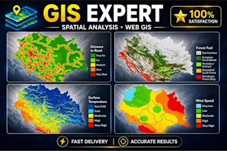 create gis maps, spatial analysis, geospatial data and arcgis solutions