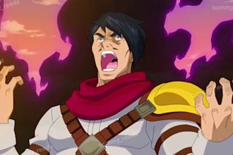 2d animated short film traditional japanese anime style line art animation style
