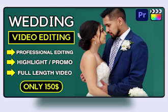 do wedding video editing with cinematic storytelling