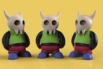 sculpt 3d model toys for 3d printing or rendering