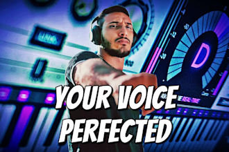 do natural vocal tuning and manual time alignment as per the produced music