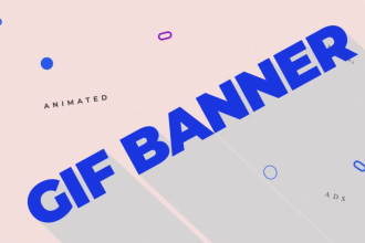 make animated GIF web banner, google ads, shopify store banner