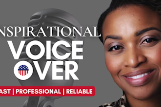record inspirational voice over