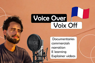 record professional french male voice over