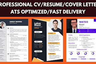 format your resume and make CV as an expert CV maker
