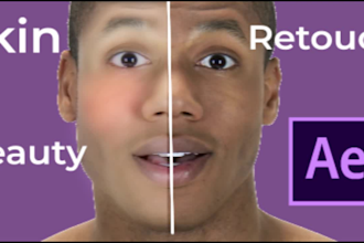 video retouching skin and beauty on your video