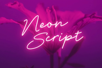 make custom neon sign light text animations intro