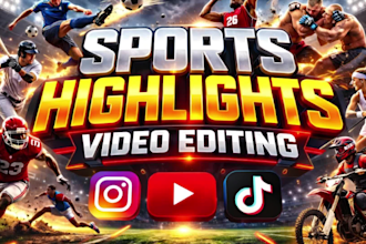 edit pro sports videos editing, football, fitness, basketball highlight reels