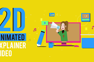 create 2d animated explainer and whiteboard explainer video for your business